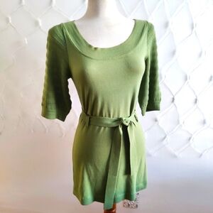 Banana Republic Knit Mini Dress / Sage Green / Small